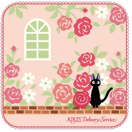 Linge de maison - Mini Serviette Jardin de Roses 25 x 25 cm - Kiki La Petite Sorcière