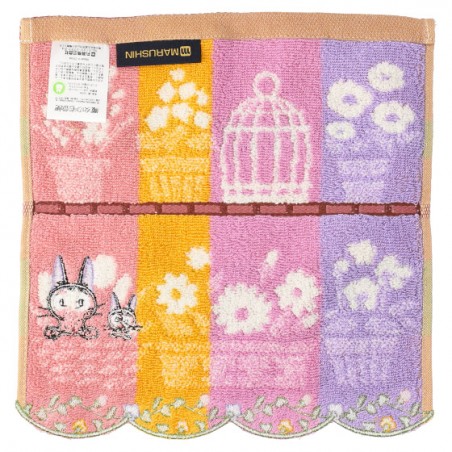 Linge de maison - Mini Serviette Jiji et ses fleurs préférées 25x25 - Kiki la petite so