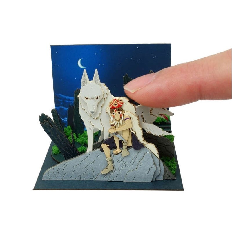 Paper Craft San And Moro Under The Moon Princess Mononoke 1472