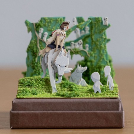 Princesse Mononoké - Figurine diorama Horloge Masque & Kodama - Imagin'ères