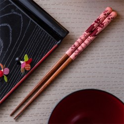 Lacquered Chopsticks 21cm Sketches Pink - Kiki's Delivery Service