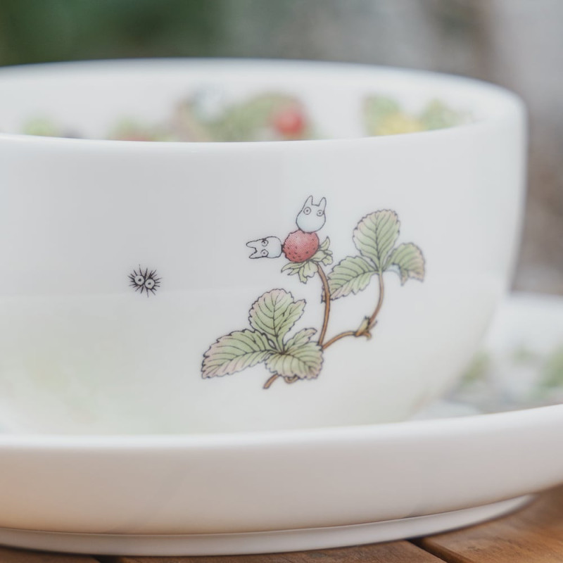 Cup and Saucer Totoro Strawberry - My Neighbor Totoro