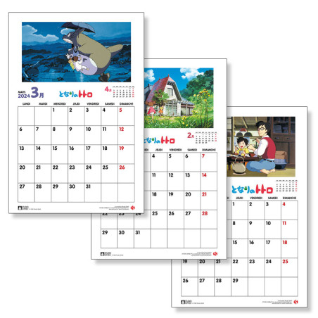 Agendas et Calendriers - Calendrier Totoro 2024 - DE