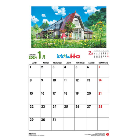 Schedule diaries and Calendars - Totoro Calendar 2024 - DE