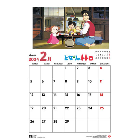 Schedule diaries and Calendars - Totoro Calendar 2024 - DE