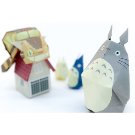 Arts and crafts - Origami Set Totoro in front of the house - My Neighbor Totoro