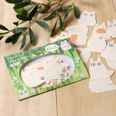 Petit matériel - Set de stickers Totoro Blanc - Mon Voisin Totoro