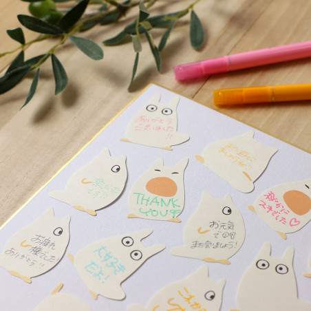 Petit matériel - Set de stickers Totoro Blanc - Mon Voisin Totoro