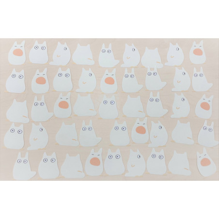 Petit matériel - Set de stickers Totoro Blanc - Mon Voisin Totoro