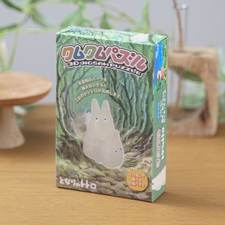 Puzzle - Kumukumu 3D Puzzle Totoro Blanc - Mon Voisin Totoro