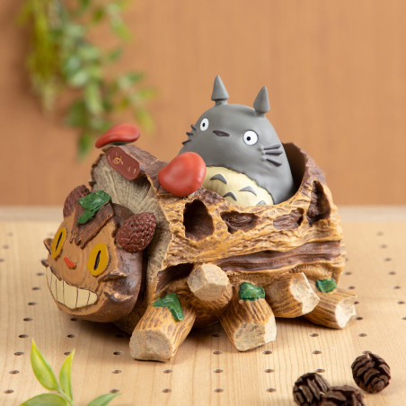 Décoration - Planter Totoro Gris & wagon Chatbus - Mon Voisin Totoro