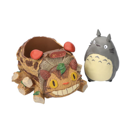 Décoration - Planter Totoro Gris & wagon Chatbus - Mon Voisin Totoro