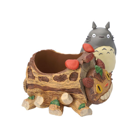 Décoration - Planter Totoro Gris & wagon Chatbus - Mon Voisin Totoro