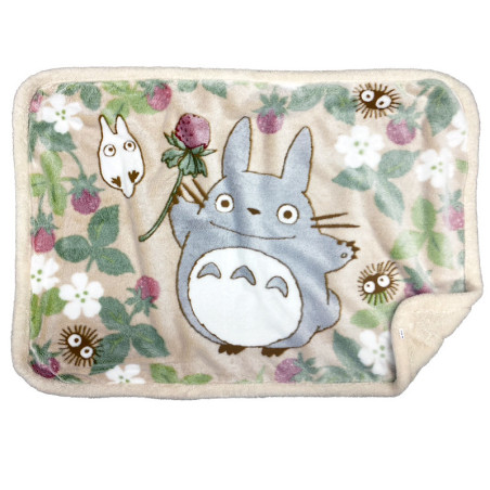 Household linen - Fluffy plaid Totoro Raspberry 70x100 cm - My Neighbor Totoro