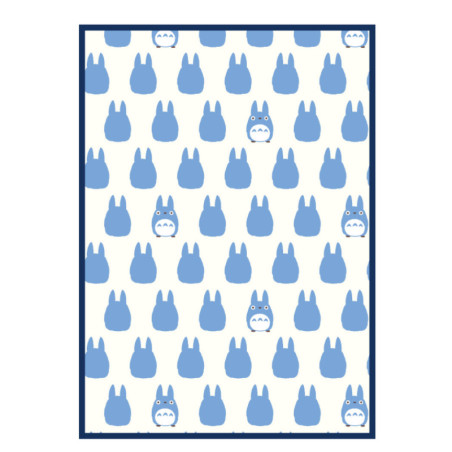 Linge de maison - Couverture Silhouette Totoro Bleu 100x140 cm - Mon Voisin Totoro