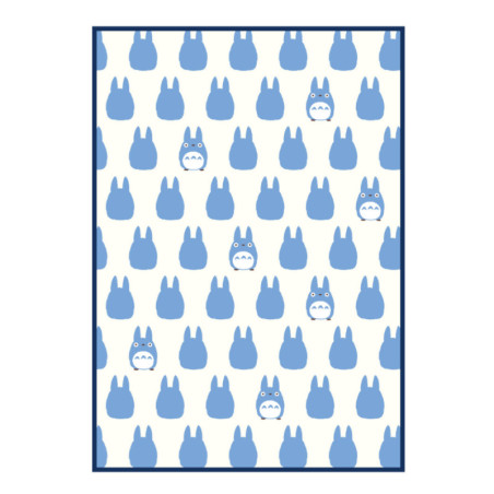 Household linen - Long blanket Middle Totoro silhouette 200x140 cm - My Neighbor Totoro