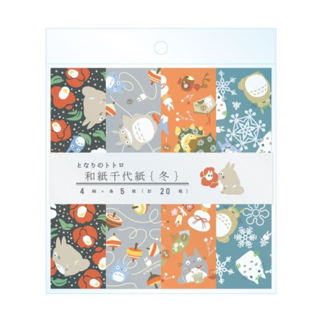 Postcards and Letter papers - 2024 Chiyogami Paper Winter - My Neighbor Totoro