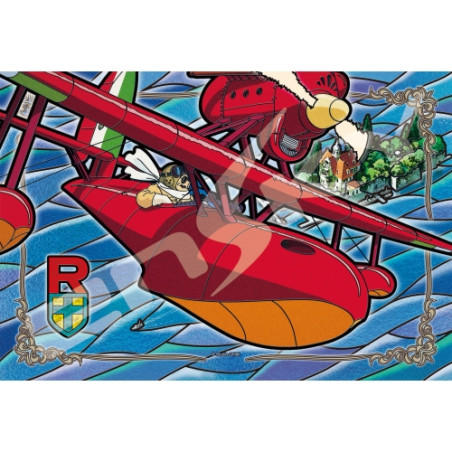 Jigsaw Puzzle - Stained glass Puzzle 300P Adriatic Sea - Porco Rosso