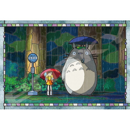 Jigsaw Puzzle - Stained glass Puzzle 300P Bus Stop - My Neighbor Totoro