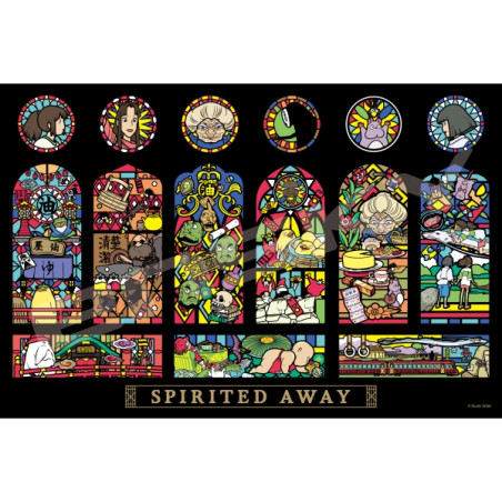 Jigsaw Puzzle - Stained glass Puzzle 1000P Aburaya Characters gallery - Spirited Away