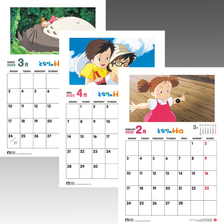 Agendas et Calendriers - Totoro Calendar 2025 - English