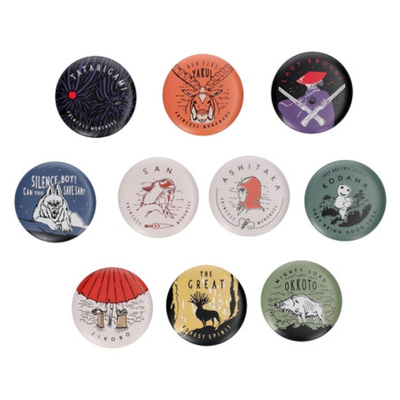 Badges - Collection de badges vintage 10 PCS - Princesse Mononoké