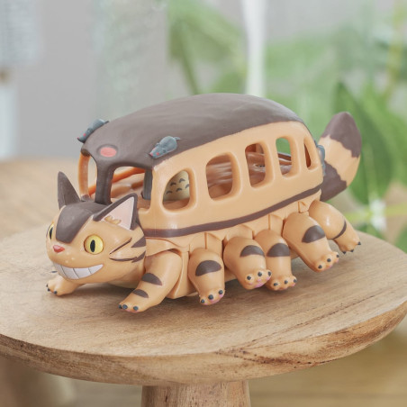 Toys - Pull Back Figurine Catbus with Tororo inside - My Neighbor Totoro