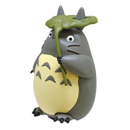 Toys - Pull Back Figurine Totoro with leaf - My Neighbour Totoro