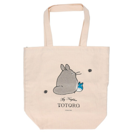 Bags - Embroidery Canvas Tote bag Walking away - My Neighbor Totoro