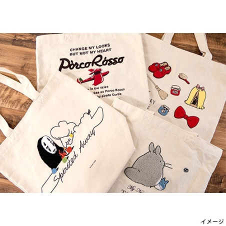 Sacs - Tote bag brodé Totoro s'en va - Mon Voisin Totoro