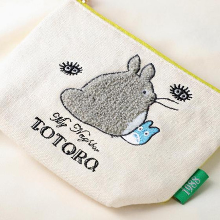 Classement - Trousse brodée Totoro Gris et Bleu - Mon Voisin Totoro