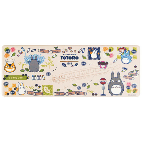 Tapis - Tapis de Jeu Plastifie 45x120cm Totoro Dessine - Mon Voisin Totoro