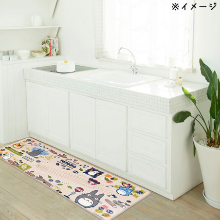 Carpet - PLASTIC LONG PLAY MAT TOTORO, DRAWING 45X120CM(BEIGE)- MY NEIGHBOR TO