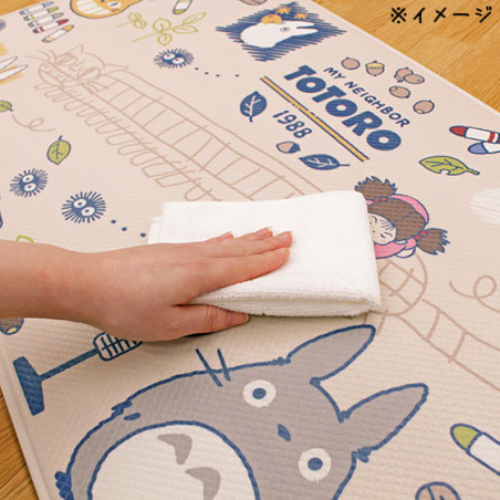 Tapis - Tapis de Jeu Plastifie 45x120cm Totoro Dessine - Mon Voisin Totoro