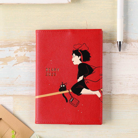 Schedule diaries and Calendars - 2025 Felt Diary Kiki & Jiji on the broom - Kiki's Delivery Service