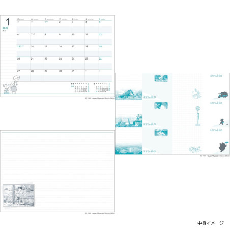 Agendas et Calendriers - Agenda 2025 Totoro - Mon Voisin Totoro