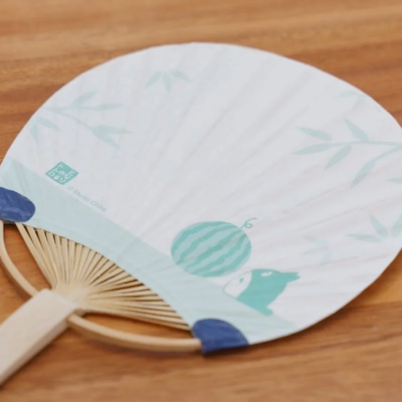 Accessories - Bamboo Fan & Letter Set Totoro with Watermelon - My Neighbor Totoro