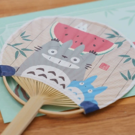 Accessories - Bamboo Fan & Letter Set Totoro with Watermelon - My Neighbor Totoro