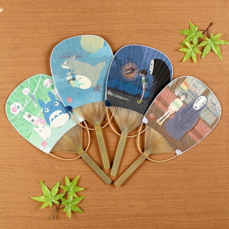 Accessories - Bamboo Fan Chihiro & No Face on the train - Spirited Away