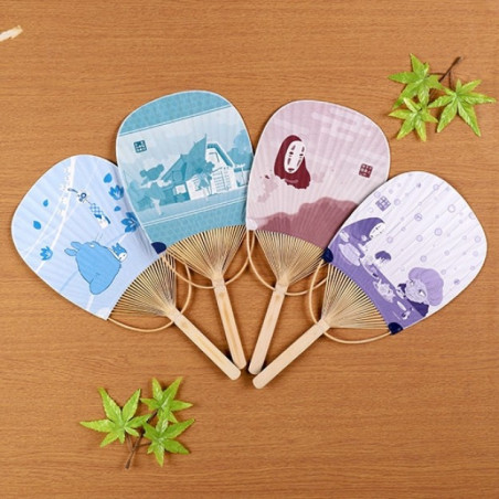 Accessories - Bamboo Fan Chihiro & No Face on the train - Spirited Away