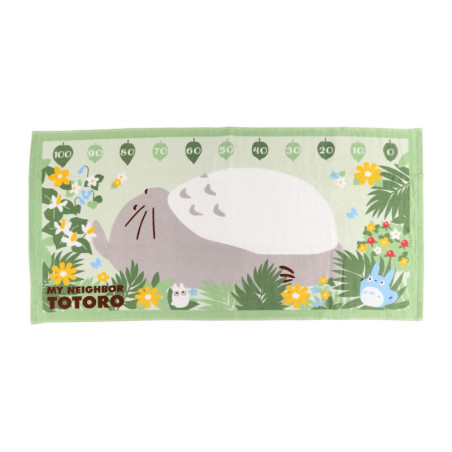 Linge de maison - Grande Serviette Toise Totoro se repose 60x120 cm - Mon Voisin Totoro