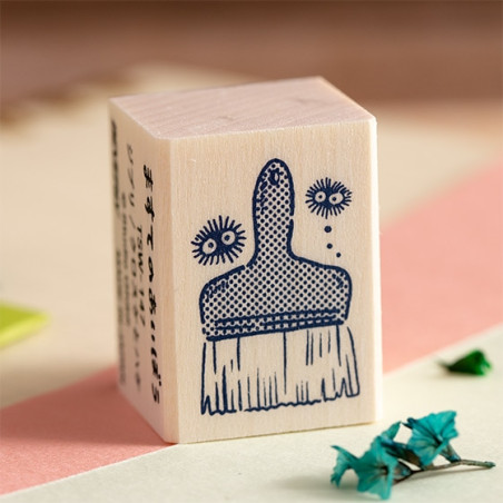 Small equipment - Kurosuke & Paintbrush Wood stamp - My Neighbor Totoro