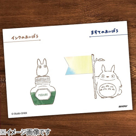 Small equipment - Kurosuke & Paintbrush Wood stamp - My Neighbor Totoro