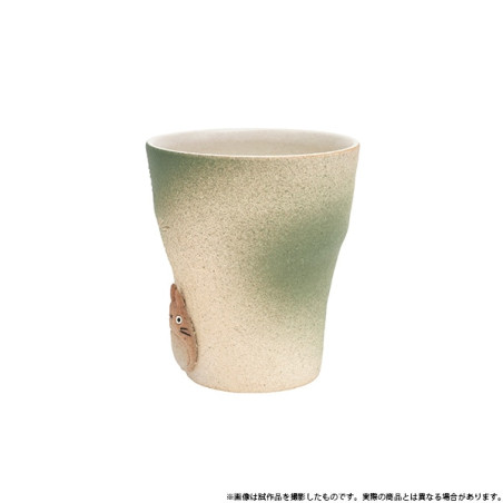 Japanese Porcelain - Green hand made Shigaraki ware Cup Totoro - My Neighbor Totoro