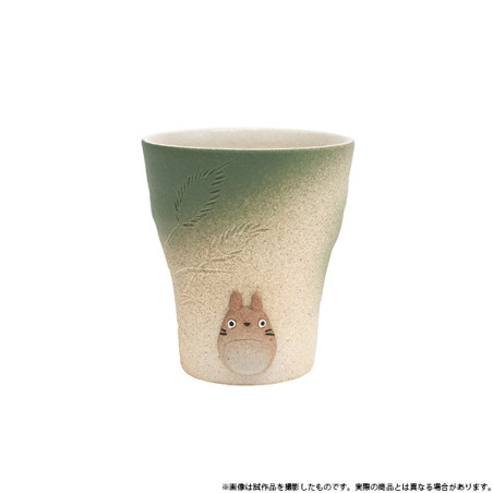 Japanese Porcelain - Green hand made Shigaraki ware Cup Totoro - My Neighbor Totoro