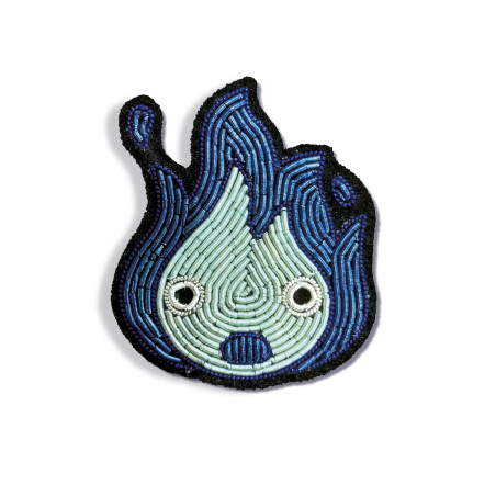 Pins - Broche Cannetille Calcifer bleu - Le Château Ambulant