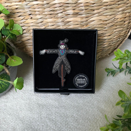 Pins - Embroidered Jewel Brooch Scarecrow - Howl’s Moving Castle