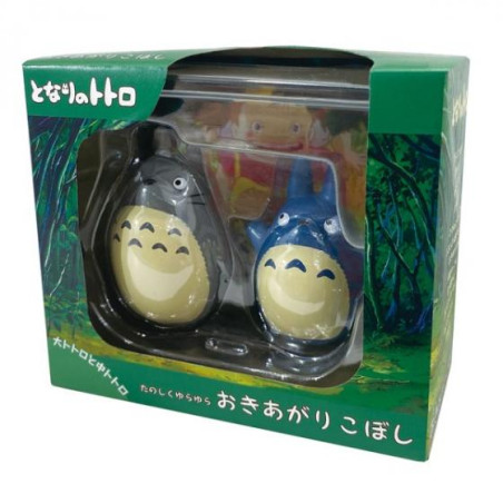 Jouets - Figurines Culbuto Totoro Gris et Bleu - Mon Voisin Totoro