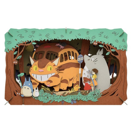 Loisirs créatifs - Théâtre de papier L’arrivée du Chatbus - Mon Voisin Totoro