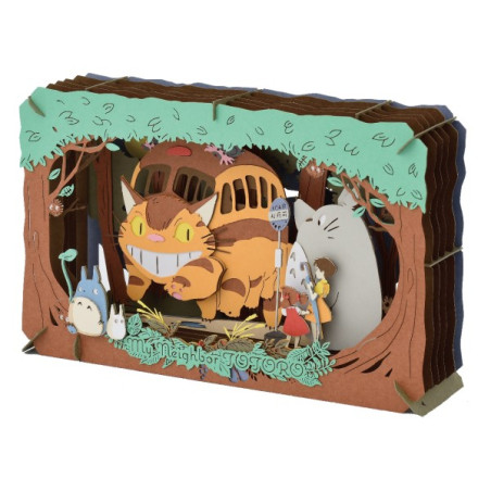 Loisirs créatifs - Théâtre de papier L’arrivée du Chatbus - Mon Voisin Totoro